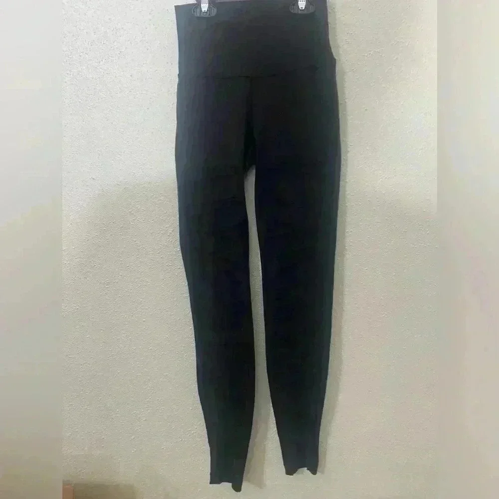 Lululemon Wunder Under Pant (Hi-Rise) (Tech Mesh) Very Gently Worn Black Size 2